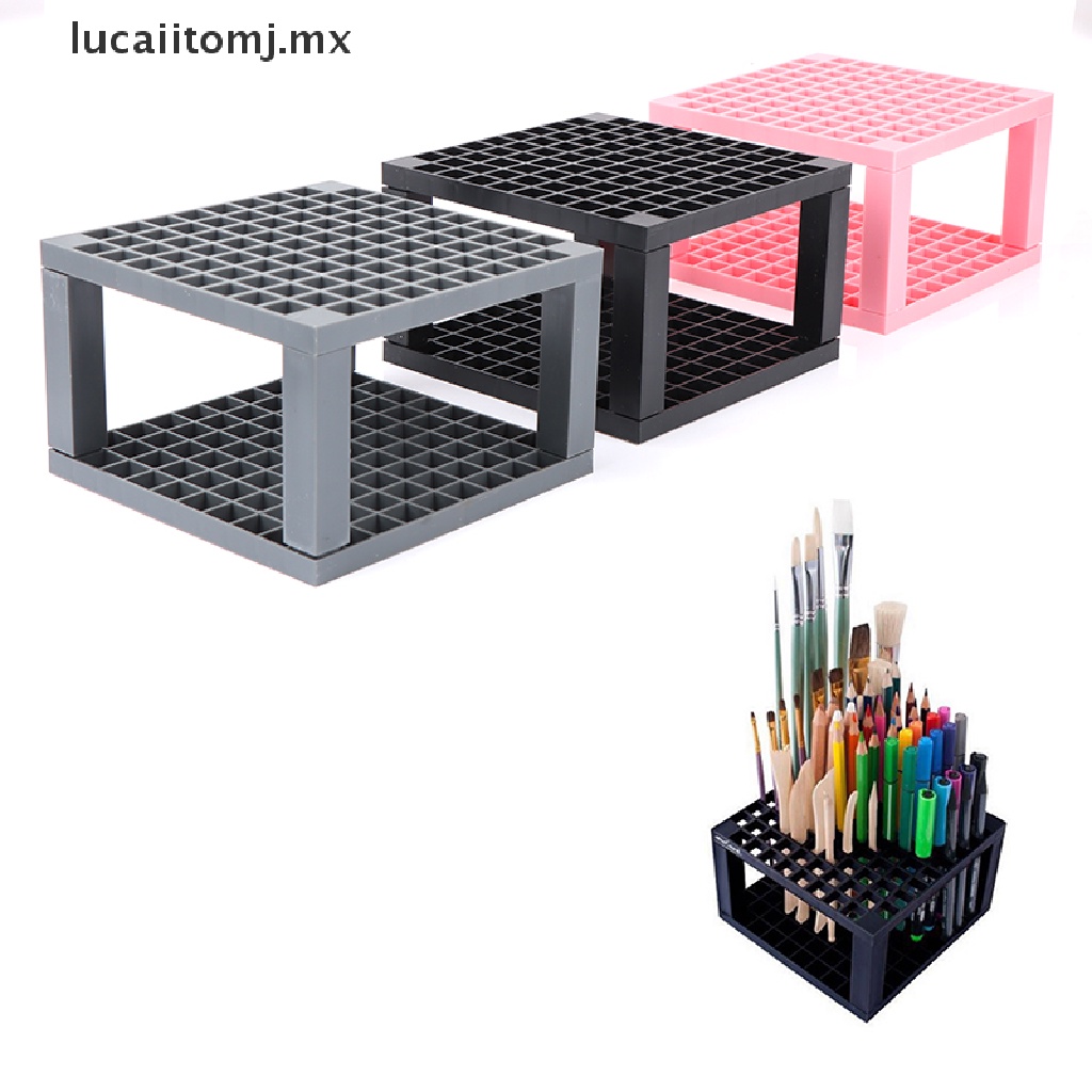Color : Black, Size : 100 Hole Porta lápices rotulador Lápiz Marcador De Almacenamiento Titular De La Pluma 100 Agujero Pluma Organizador For Oficina De La Escuela 