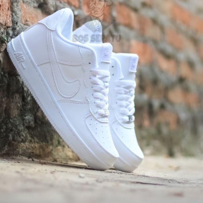 productospgblu) Hombre y mujer AIR FORCE 07 LV8 LOW FULL WHITE zapatos CASUAL TKT | Shopee México