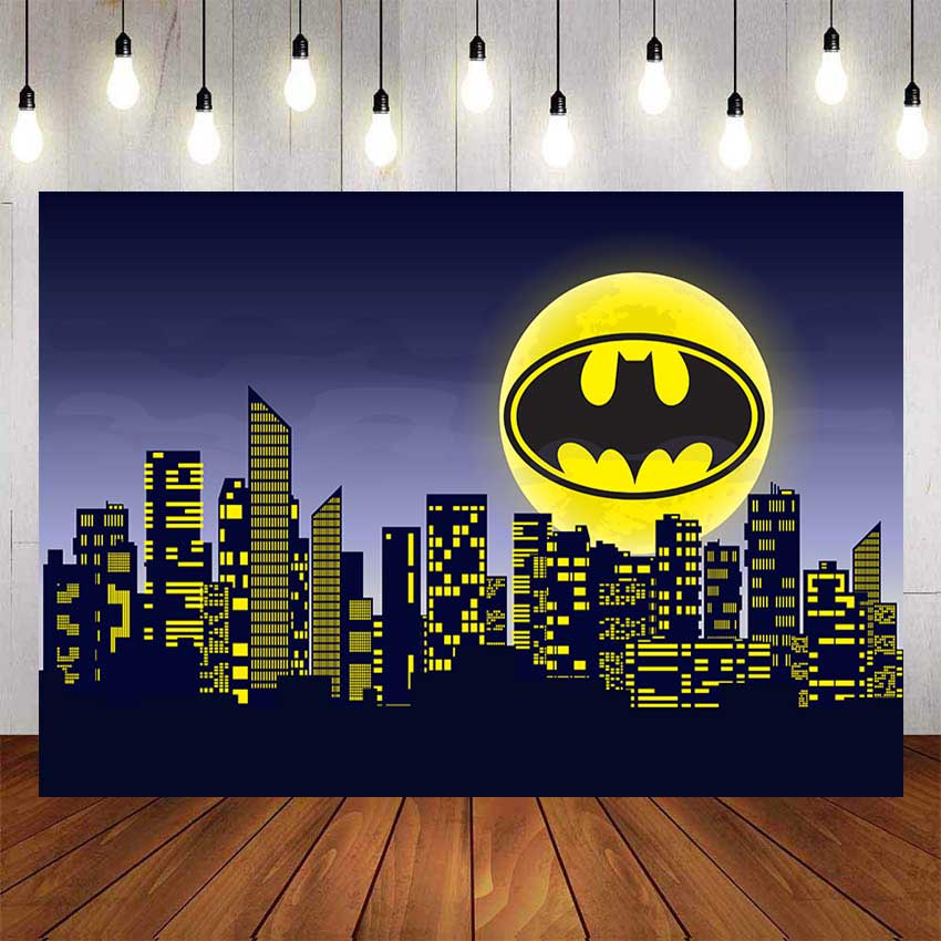 Superhéroe Batman Telón De Fondo Para Fotografía Baby Shower Niños Negro  Edificio De Cumpleaños Fiesta Decoración Nombre Personalizado Foto | Shopee  México