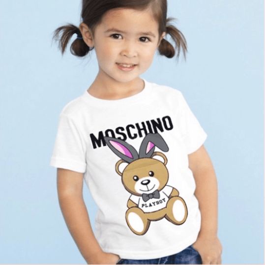 Moschino KIDS & M Negro | Camiseta TUMBLR TEE DISNEY Ropa Niños Divertido De Dibujos Animados | Shopee México