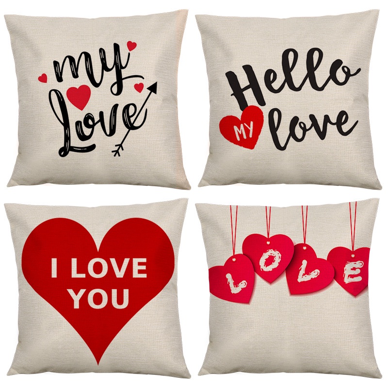 4pcs Love Pillowcase Valentine S Day Cushion Cover Decorative Hhmx Shopee Mexico