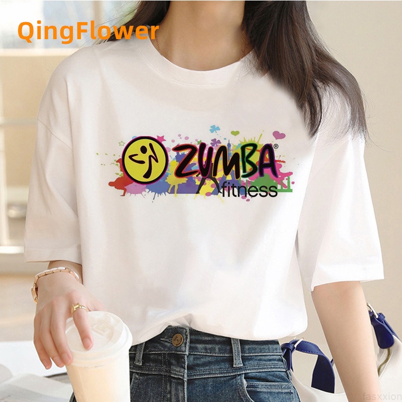 Zumba Camiseta Hombre casual Blanco grunge vintage Ropa Japonesa Blanca | Shopee México