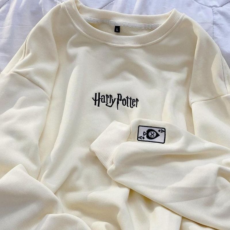 Sudadera oversize bordado de Harry Potter | Shopee México