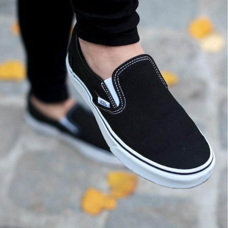 Vans Slip zapatos negros clásicos | Shopee México