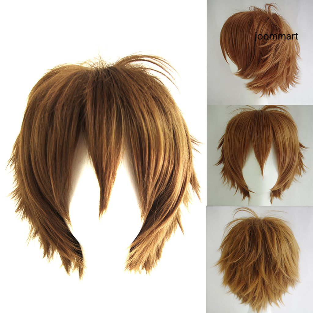 JM】Wig Short Style Adjustable High Temperature Fiber Men Anime Cosplay  Hairpiece for Party K1 | Shopee México