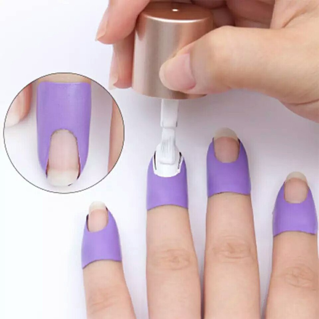 wholesale> Peel Off cinta en forma de U a prueba de derrames accesorios de manicura desechables esmalte de uñas Protector para las mujeres | Shopee