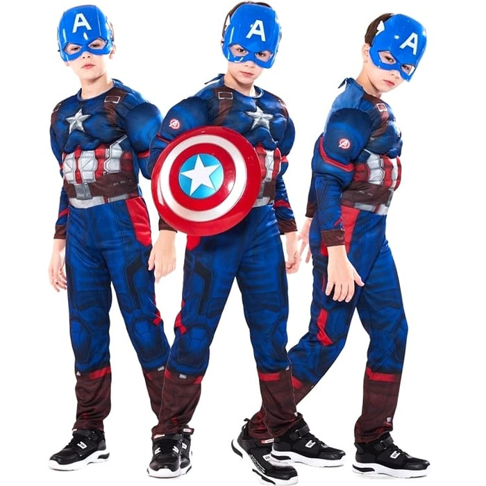 Limited - traje de capitán américa disfraz de superhéroe para niños capitán  américa disfraz de Halloween - L | Shopee México