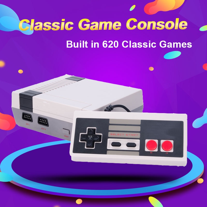 Game Mini Consola De Videojuegos De Tv Consola De 8 Bits Nes Juegos Retro Incorporados De 620 Salida De Tv Compatible Con Regalo Para Ninos Shopee Mexico