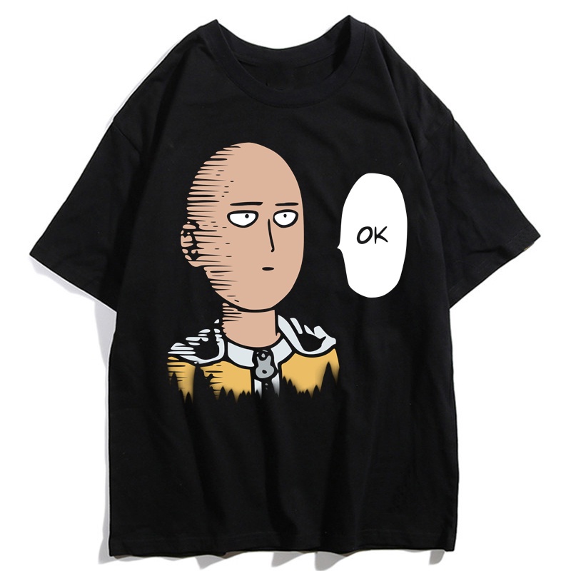 HONEYPEACH Anime One Punch Man Saitama Ok Genos Divertido De Dibujos  Animados Gráfico Impresión Camisetas Harajuku Moda Casual Streetwear Top |  Shopee México