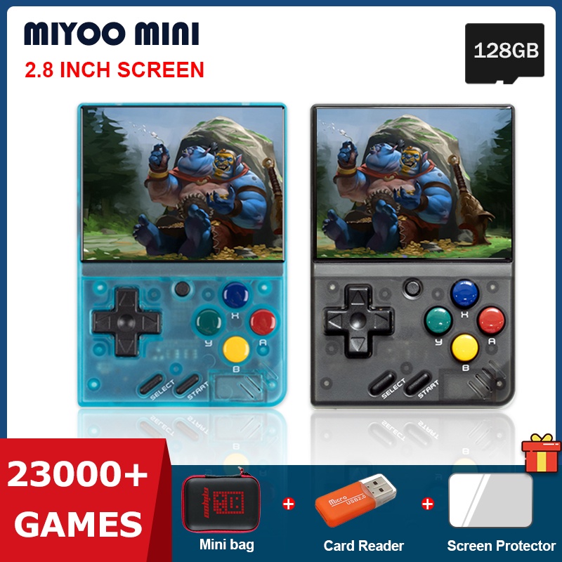 MIYOO MINI V2 Portátil Retro Consola De Videojuegos Linux Sistema Clásico Emulador De Juegos 2.8I Nch IPS HD Pantalla 23000 +