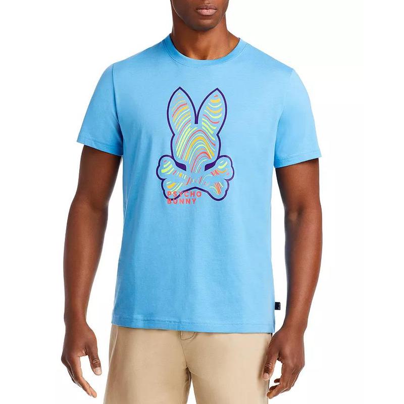 Psycho Bunny American tide Marca Camiseta Sebastian Hombres Algodón Moda  Manga Corta | Shopee México