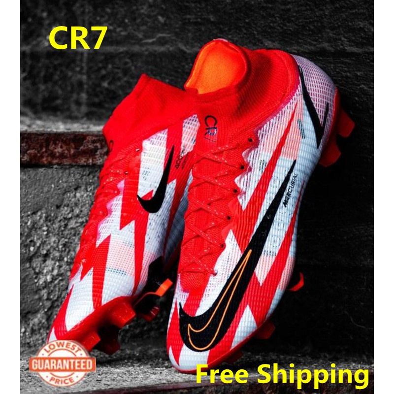 Nike mercurial superfly 8 elite fg cr7 ronaldo Hombres Rojo Zapatos De Fútbol Al Aire Libre Ultraligero Y Transpirable Impermeable unisex junior cleats Talla 39-45 | Shopee México