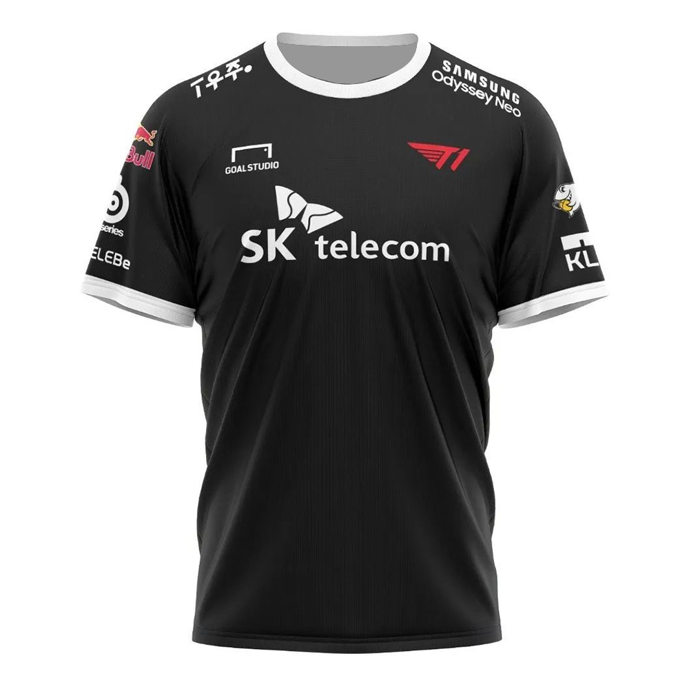 2023 SKTelecom T1 Jersey Faker Fan Camiseta LOL LCK Uniforme Esports Supporter Tee Hombres Casual Tops