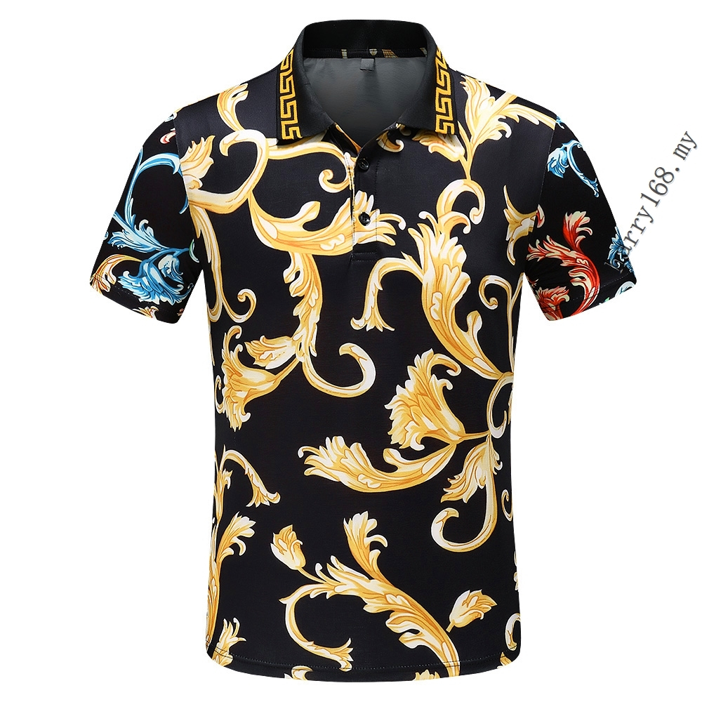 New_ Camiseta polo De Algodón Para Hombre De Versace top M4981