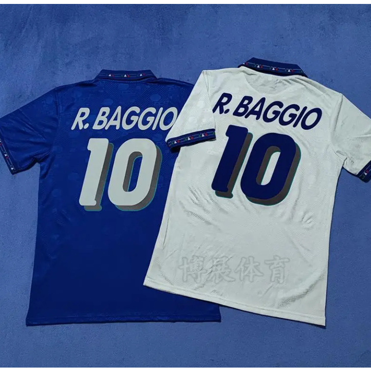 RETRO Italia 94 W Copa 10 # Camisas Baggio Fútbol jeresy Hombres Camisetas De Uniformes