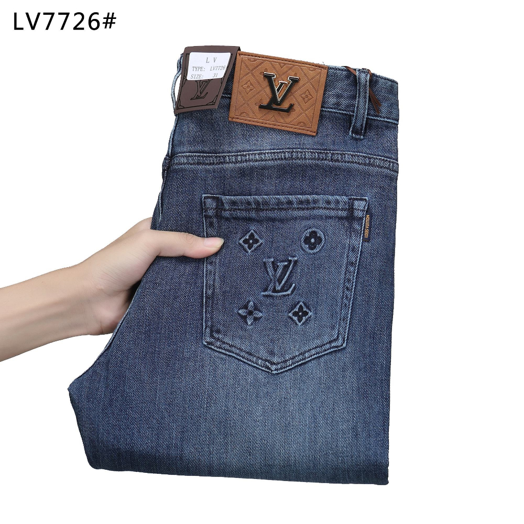 LV LOUIS VUITTON Pantalones Vaqueros Casuales Para Hombre Size28-38 M916