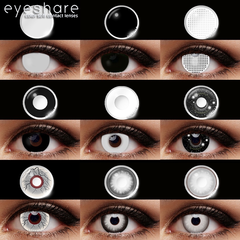 Pupilentes Blancos Pupilentes Negro Completo Precio Lentes De