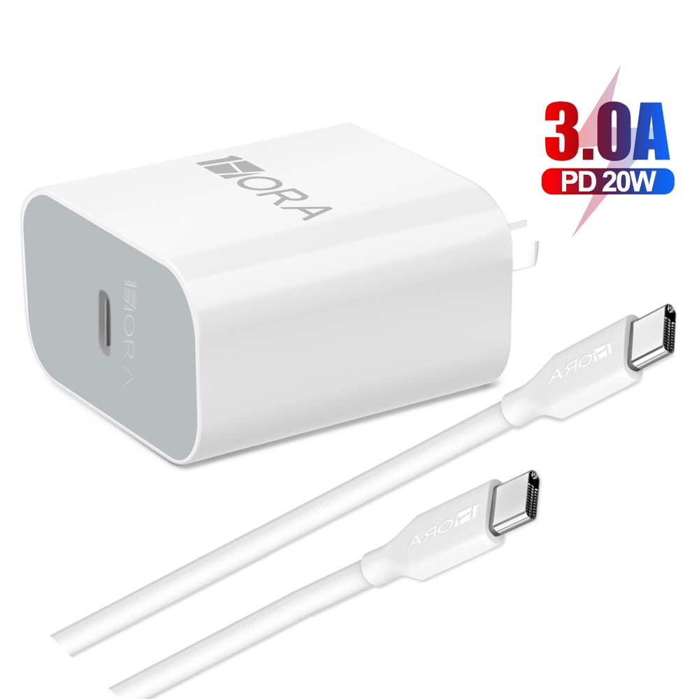 Cargador Tipo C Carga Rapida PD 20W USB 3.0 Adaptador Cable Carga Para iPad Samsung A51 Xiao Mi