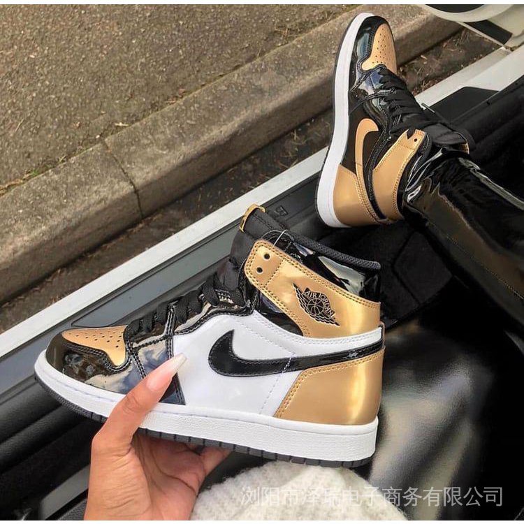 Tenis JORDAN CANO HIGH Mujer Dorado Shopee México