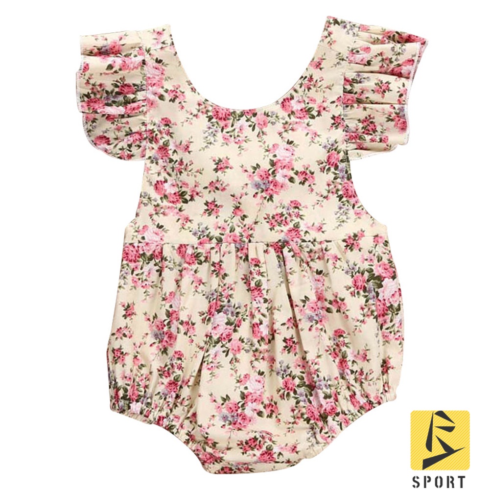 Bebe Nina Floral Verano Mono Pijama Suelto Ropa Recien Nacido Ninos Shopee Mexico