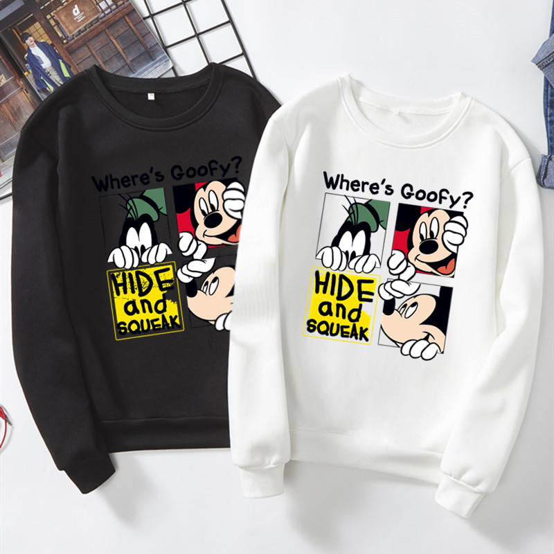 Camiseta Estampada Mickey Manga Larga Para Mujer Blusa De Viaje Perempuan Wanita | Shopee México