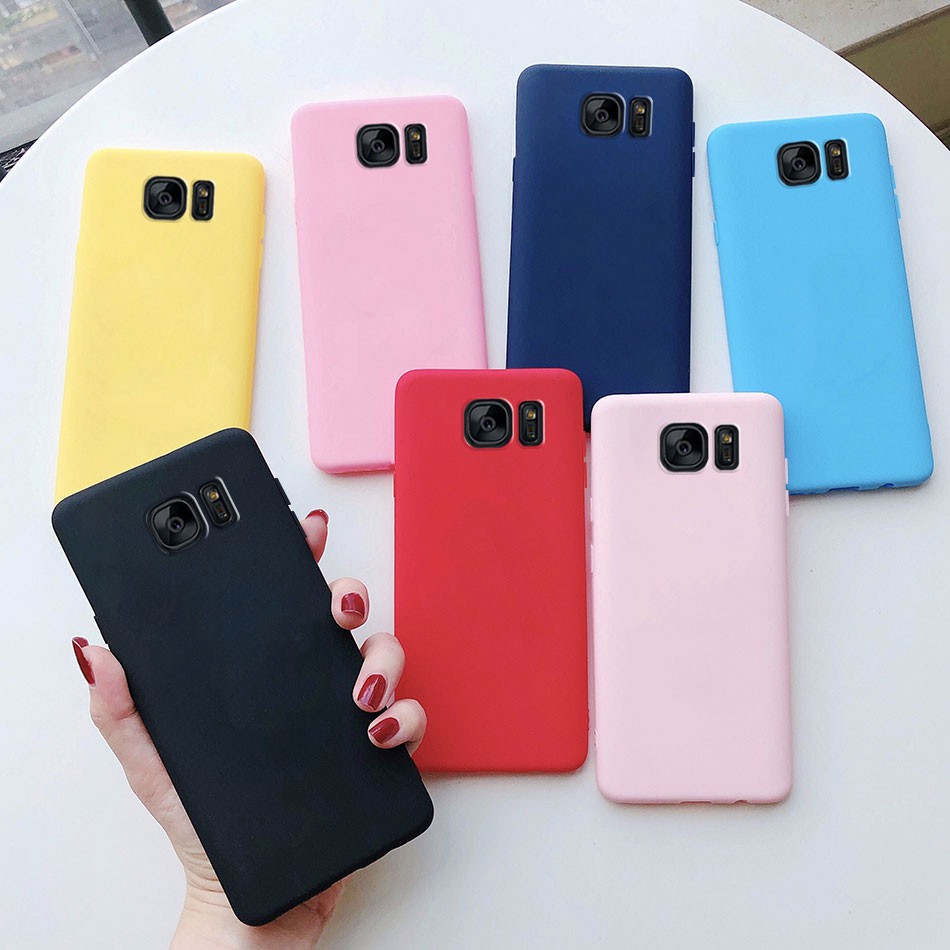 Funda para Samsung Galaxy S7 edge S8 S9 plus suave a prueba de silicona teléfono casos en Samsung S7 edge S8 S9 plus cubierta trasera | Shopee