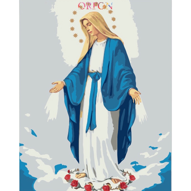 ORFON] Pintura Por Números Religioso Jesús Virgen María Catolicismo DIY  Digital Regalos | Shopee México