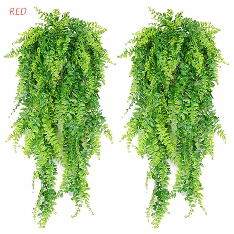 Mejor Conjunto De 2 Plantas Artificiales Helechos Ahorran Tiempo Precioso Para  Colgar En La Pared | Shopee México