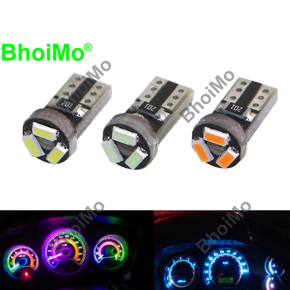 BhoiMo Dashboard Led Light T5 Led W3W 3SMD 3014 LED 17 73 74 2721 Car
