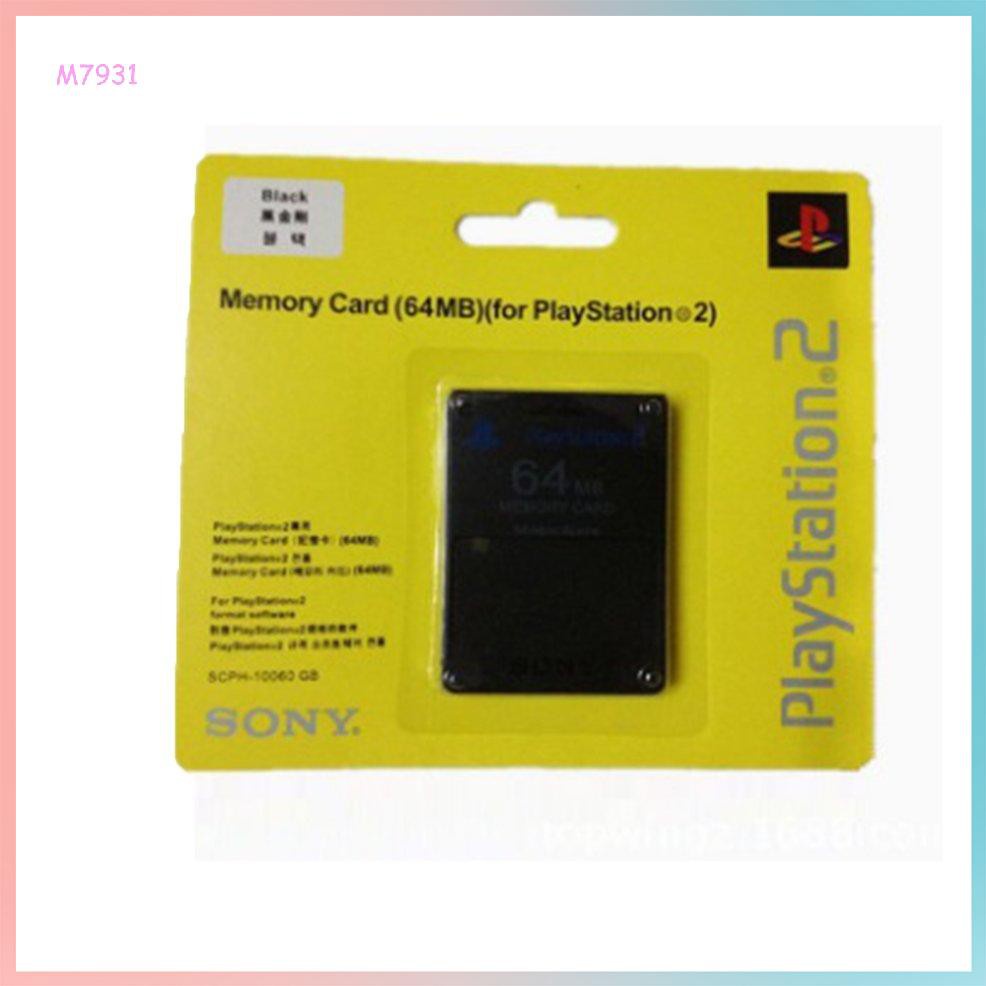 Silverdrew Black ABS Shell 64MB Memory Storage Card Game Save Saver Data Stick Module para Sony PS2 PS para Playstation 2 