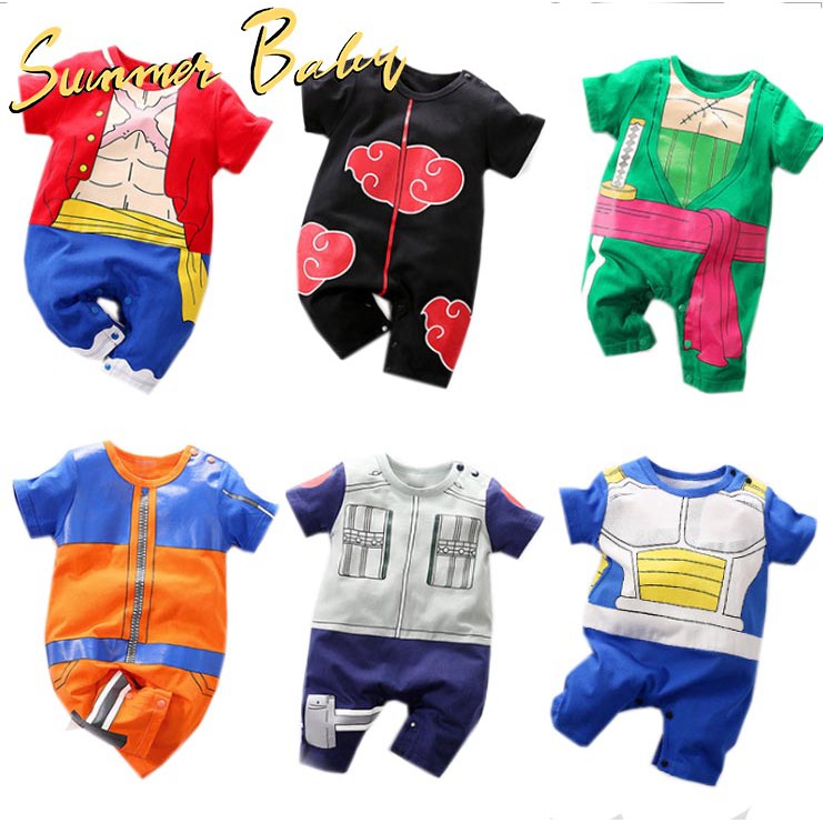 Ropa De Bebé Manga Corta Anime Naruto Una Pieza Seven Dragon Balls Onesies  Mameluco | Shopee México