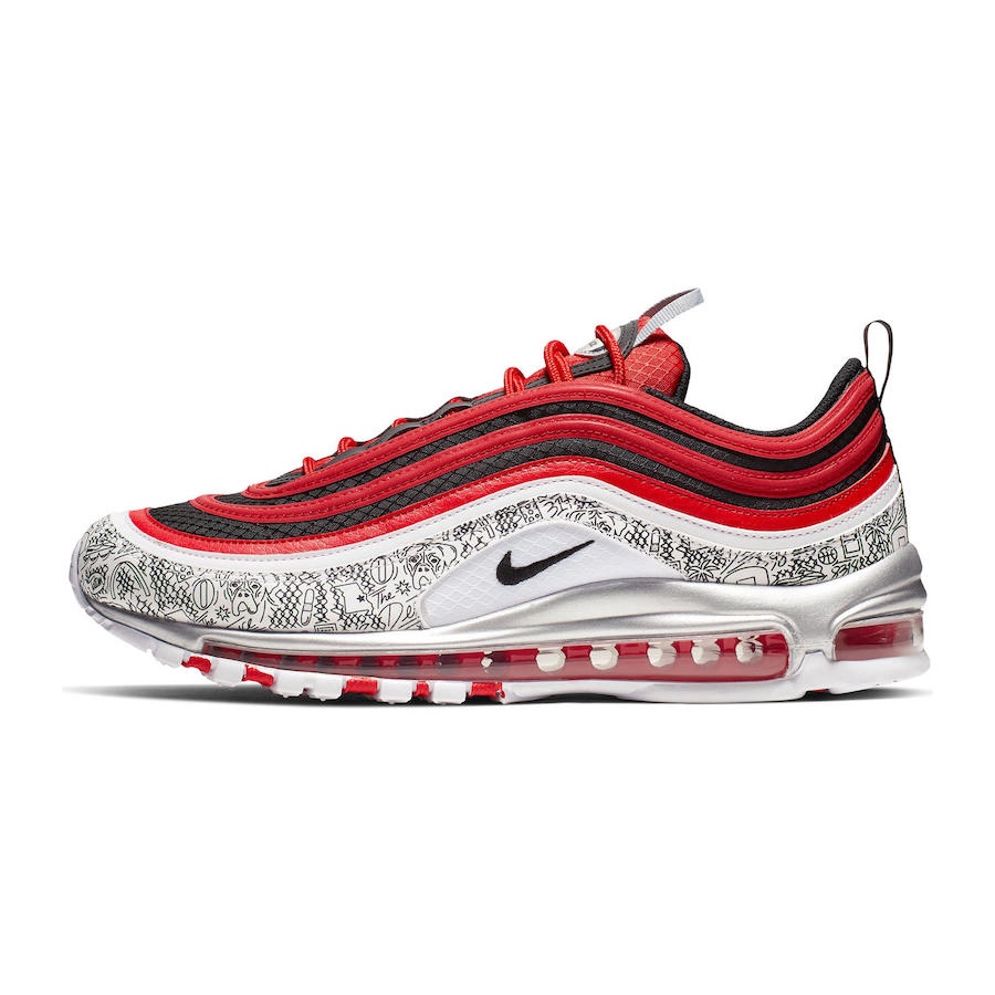 air max 97 gris y rojo