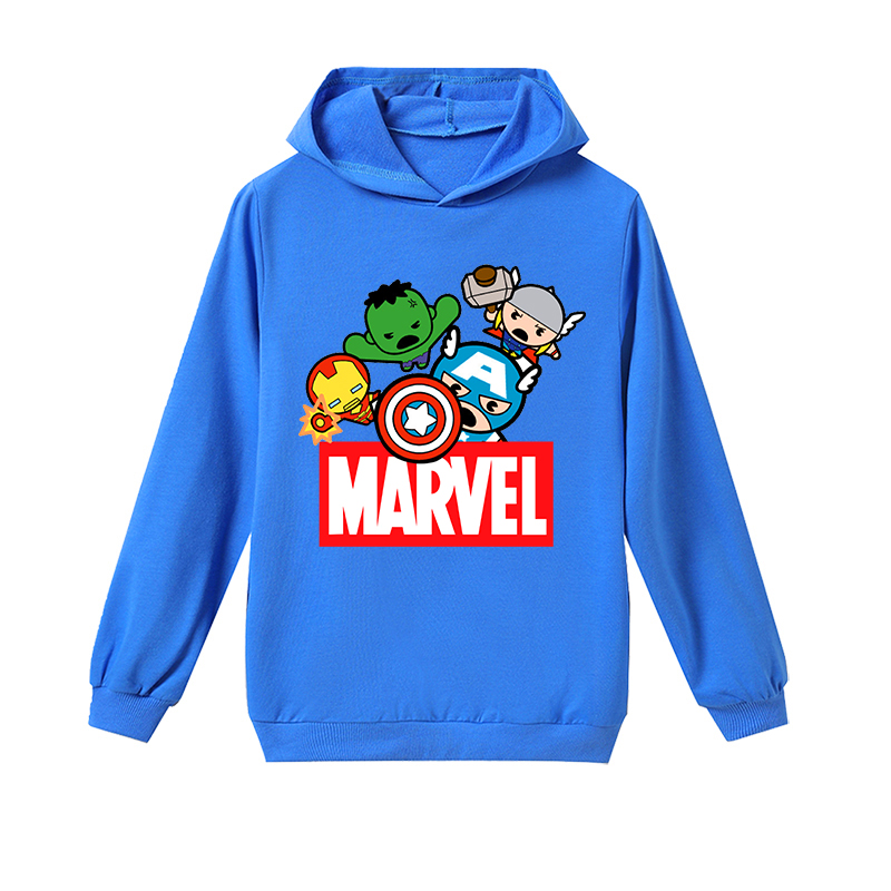 Nueva Marvel Ninos Ropa De Bebe Spiderman Capitan America Ninos De Manga Larga Hierro Hombre Hulk Thor Ninas Sudaderas Con Capucha Ninos De Dibujos Animados Ropa Shopee Mexico