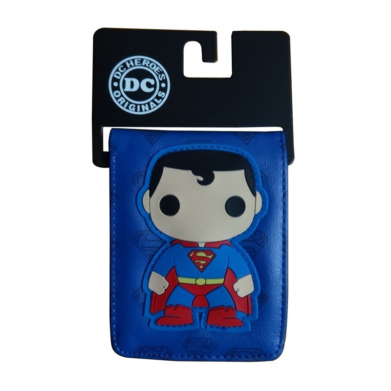 Cartera de DC Superman Juego para arriba la esperanza de plata Placa Azul 
