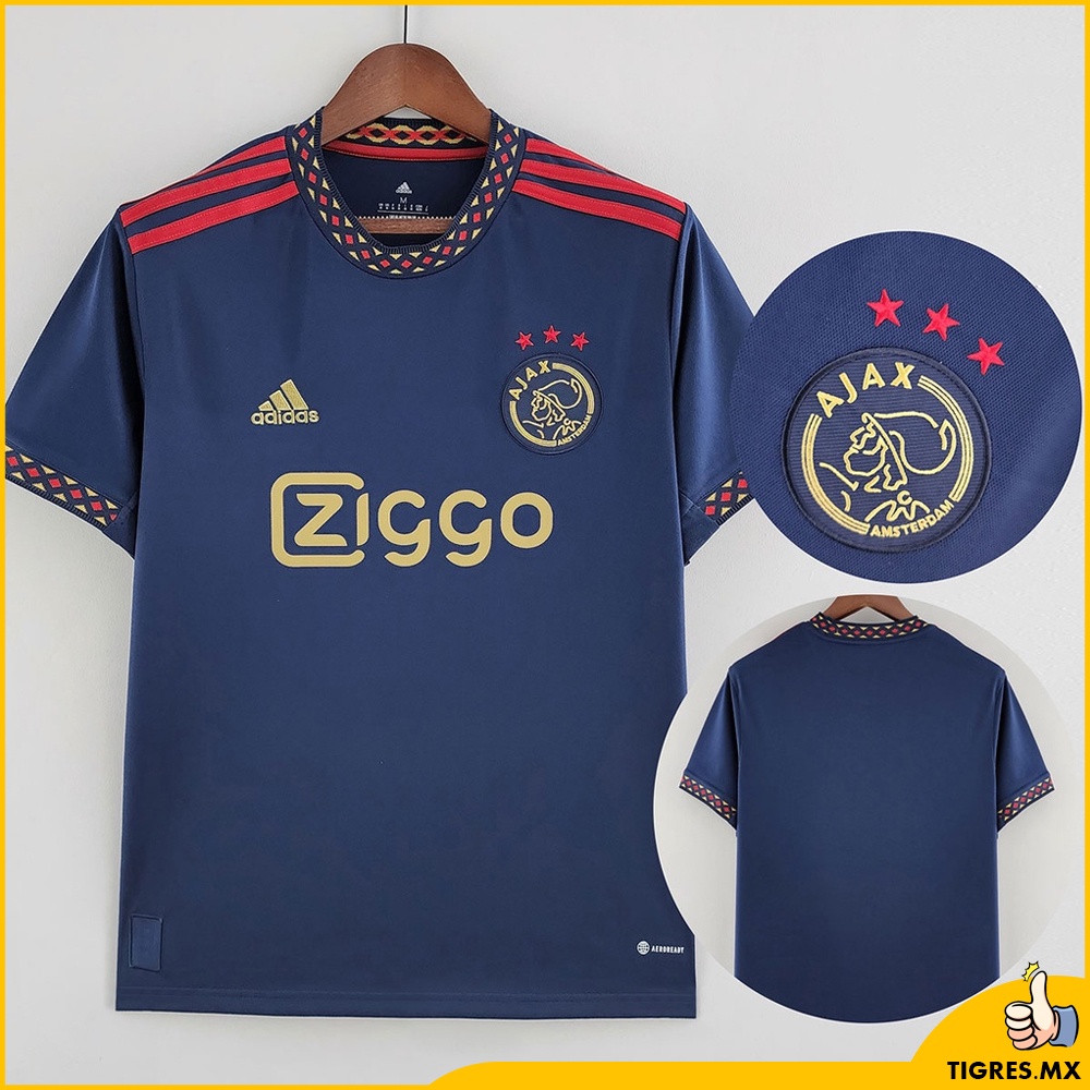 Camisa 2022 2023 Ajax Visita Camisas de Fútbol Personalización Nombre Número Jersey