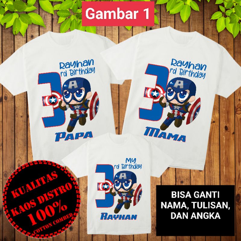 Superhéroes Playeras De Capitan America Para CumpleaÃ±os Camiseta