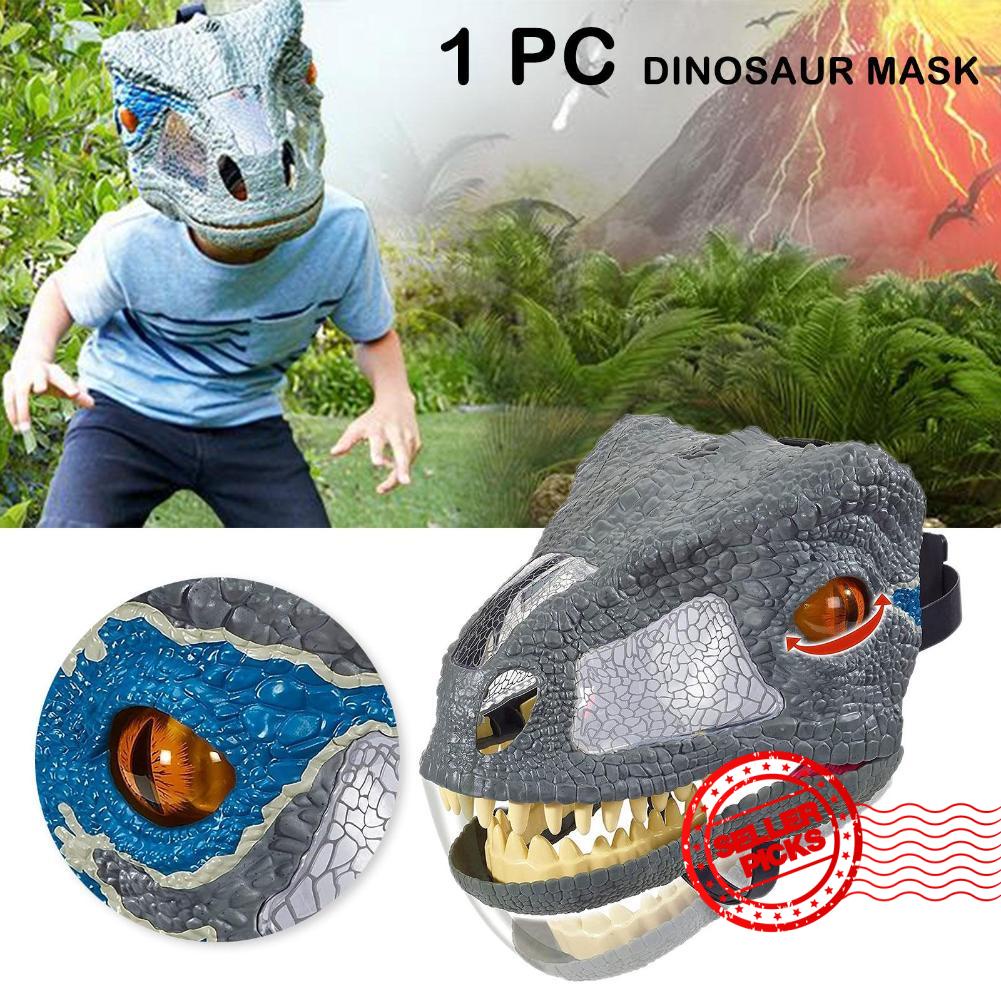 Máscara De Dinosaurio Con Boca Móvil Halloween Cosplay Props P8O6 | Shopee  México