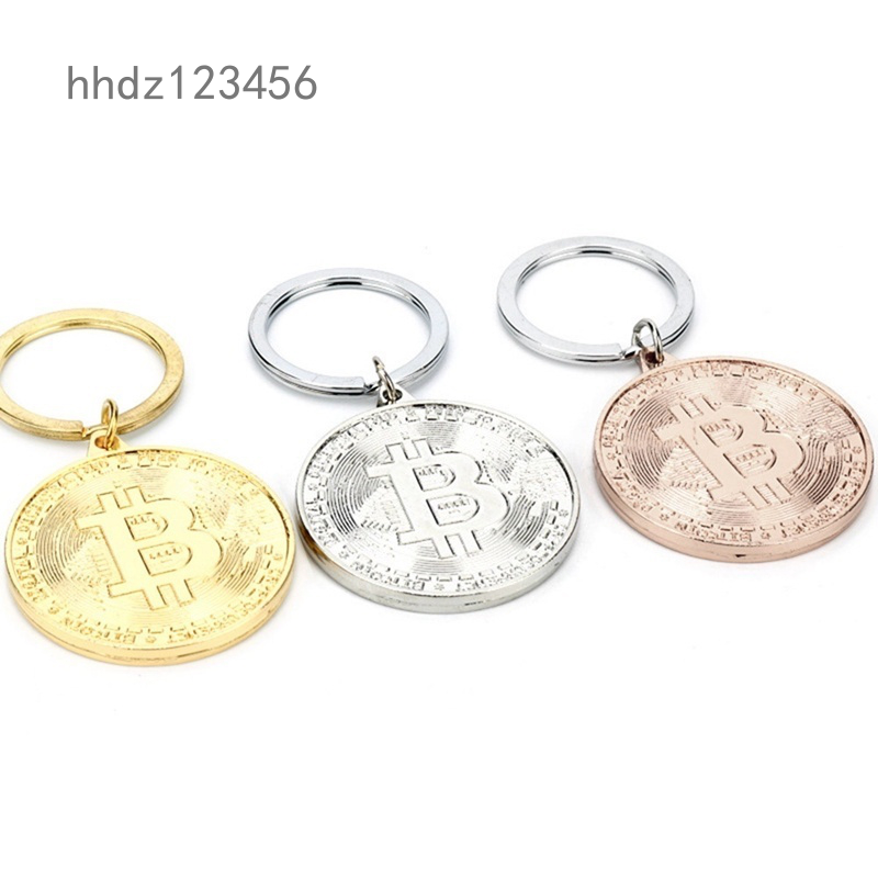 Moneda conmemorativa de la moneda de  Moneda virtual llave de metal llaveros llavero y oro 