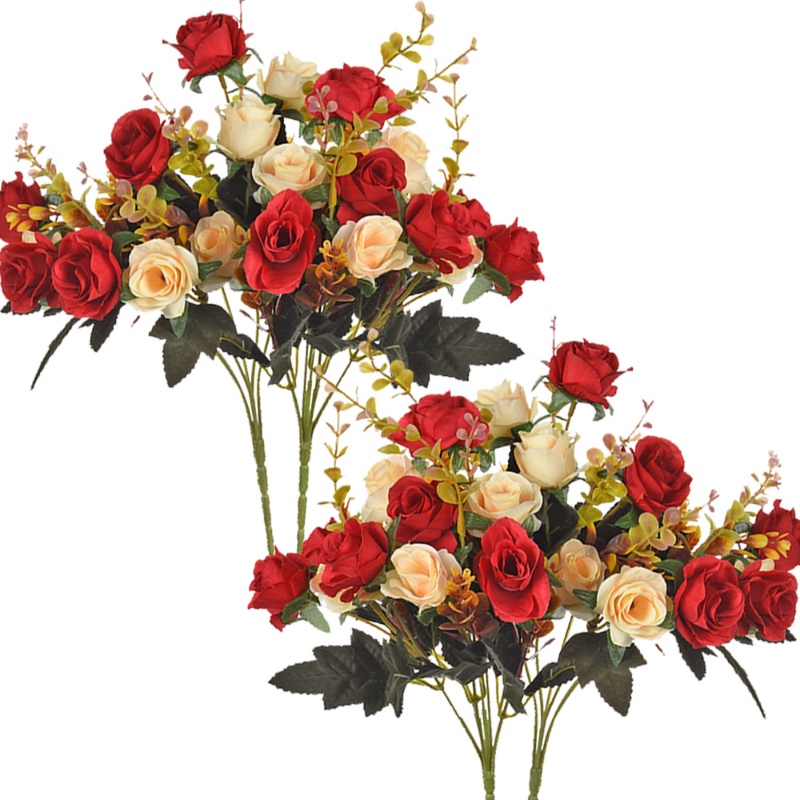 Ramo De Flores Artificiales De Rosas De Diamantes Con 12 Para Decoración De  Boda , Novia , Arreglos , Fiesta Y Del Hogar | Shopee México