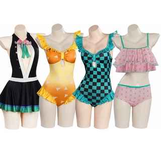 Misscoo Anime Demon Slayer Agatsuma Zenitsu Cosplay Traje De Baño ...