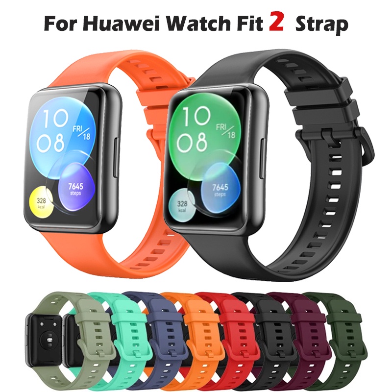 Miserable enchufe Acostumbrar Huawei Watch Fit 2 Correa De Repuesto De Silicona Reloj Para Smart Watch |  Shopee México