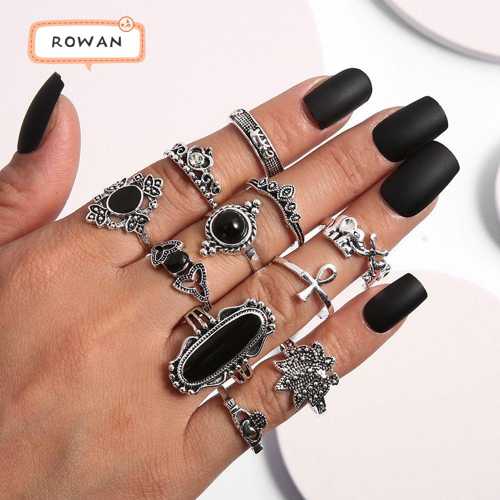 Joyería Anillos Anillos apilables anillo diminuto de mujer Pequeño anillo de calavera de plata Memento Mori estilo gótico 