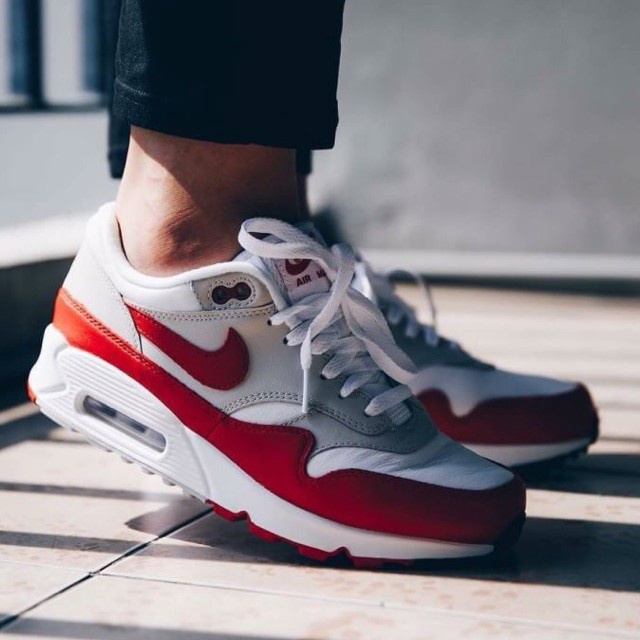 Nike Air Max Hombre-Blanco/University Rojo-premium Zapatos Ori | Shopee México