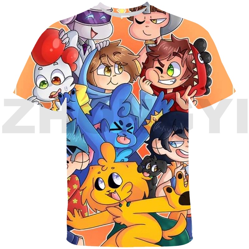 Camiseta Juego De Moda Niños 3D Anime Los Compas Mikecrack Kawaii Tops Tee  Adolescente Streetwear De Gran Tamaño | Shopee México