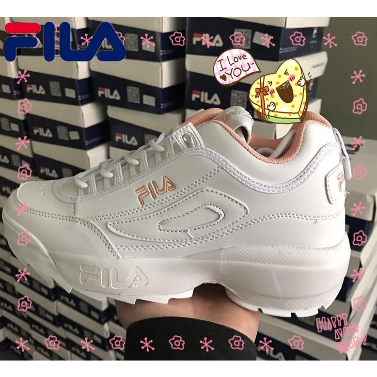 Alta calidad Fila baja zapatillas de deporte Fila zapatos de Fila zapatos de altura de aumento de zapatos Fila zapatillas Fila Disruptor 2 destructor 6 colores disponibles rosa blanco negro Casual