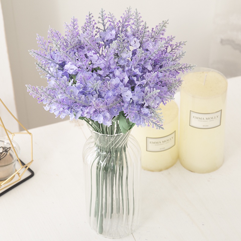 1 Pieza De Lavanda artificial De Alta Calidad Decoración De La Sala De  Estar Y Del Hogar Con Flores Artificiales | Shopee México