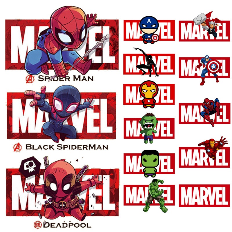 marvel parches spiderman capitán américa hierro hombre planchado caliente  transferencias ropa parche camiseta pantalones ropa pegatina decration |  Shopee México