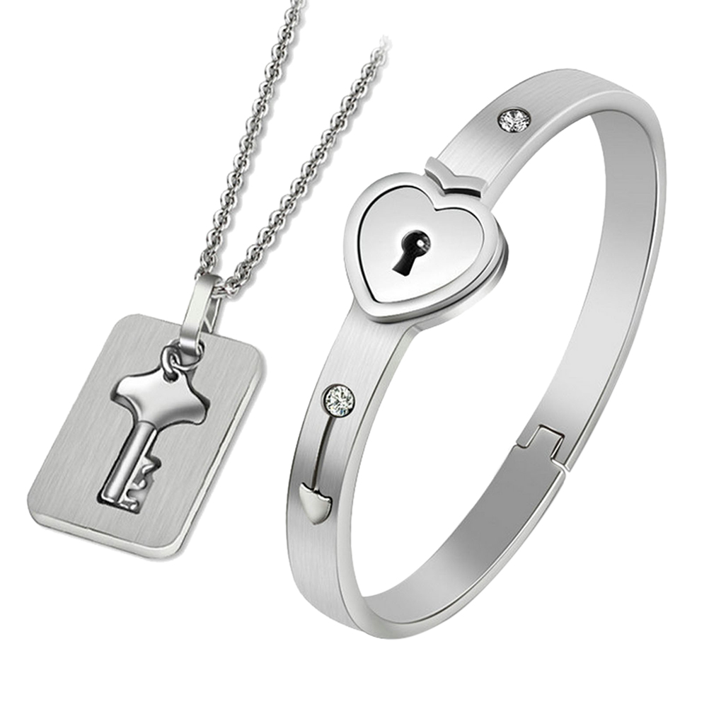 amor corazón cerradura llave collar pulsera cumpleaños regalo de san  valentín | Shopee México