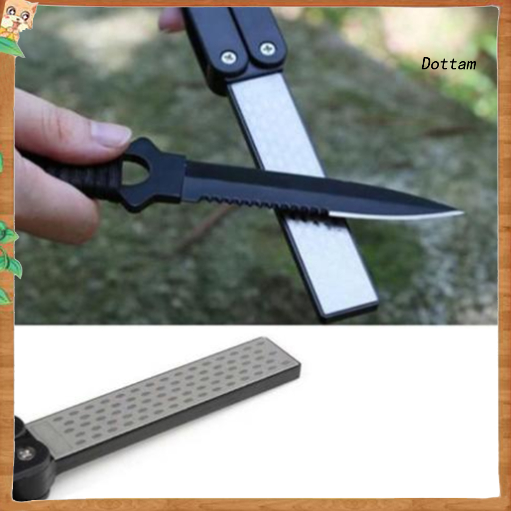 Dt Double Sided Portable Folding Pocket Knife Sharpening Whetstone Sharpener Tool Shopee Mexico