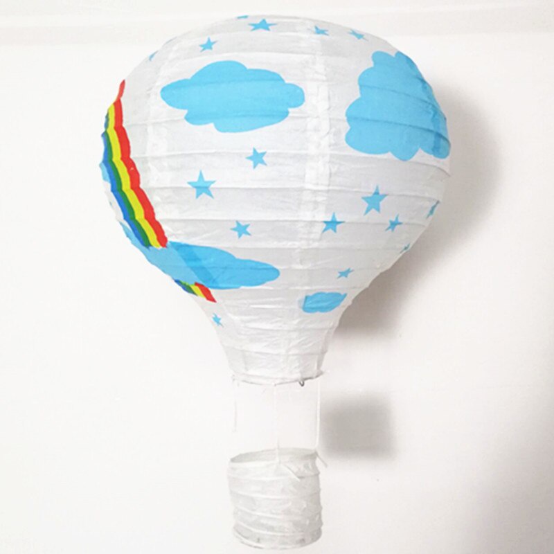 caxmtu linterna de papel globo de aire Rainbow forma de 12 pulgadas 30 cm para boda cumpleaños decoración 